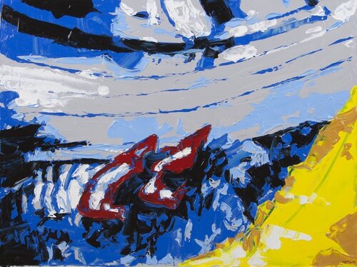 classic wizard of oz magic shoes ruby wicked witch of east di Philippe Le Miere, Pittura in vendita su Singulart