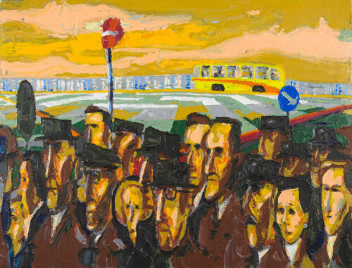Study for Bus By The Tiber 5pm di Philippe Le Miere, Pittura in vendita su Singulart