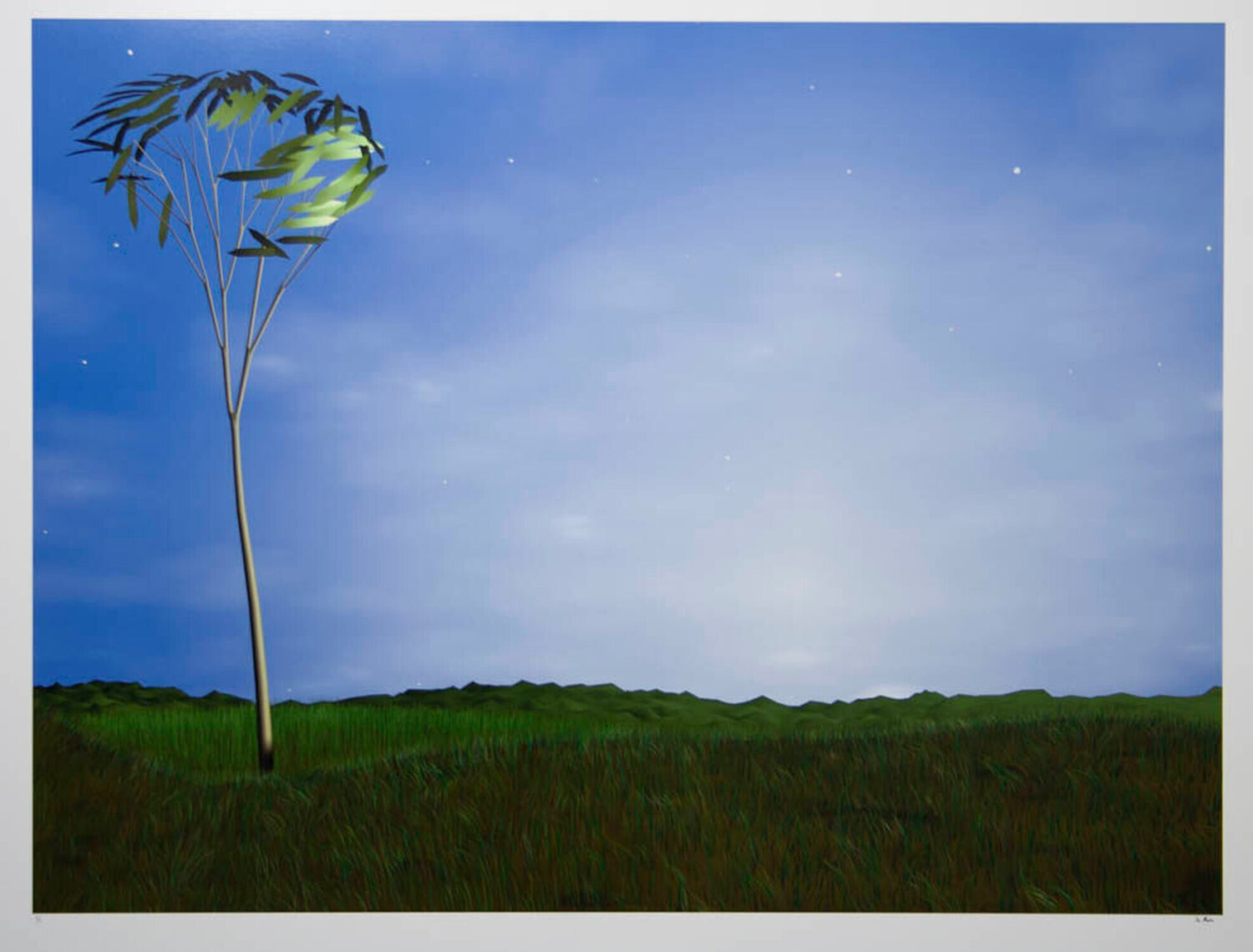 Single tree Philippe Le Miere Werk auf Papier zu verkaufen