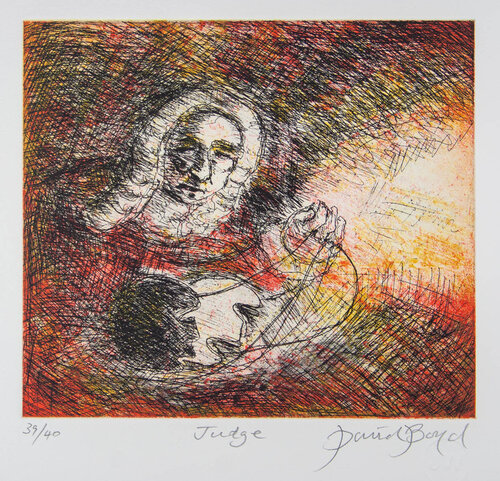 Judge von David Boyd, Druck kaufen auf Singulart