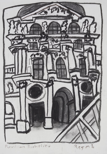 Pavilion Richelieu van Chris O'Doherty, Werk op papier te koop op Singulart