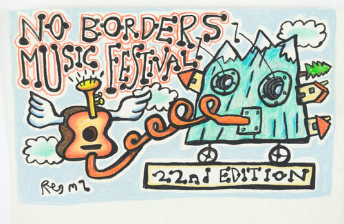 No Borders Music Festival de Chris O'Doherty, Obra en papel a la venta en Singulart
