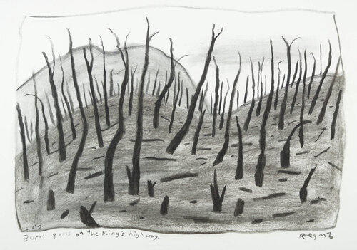 Burnt gums on the King's highway by Chris O'Doherty, Work on Paper for Sale on Singulart