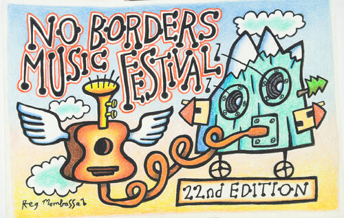No Borders Music Festival van Chris O'Doherty, Werk op papier te koop op Singulart