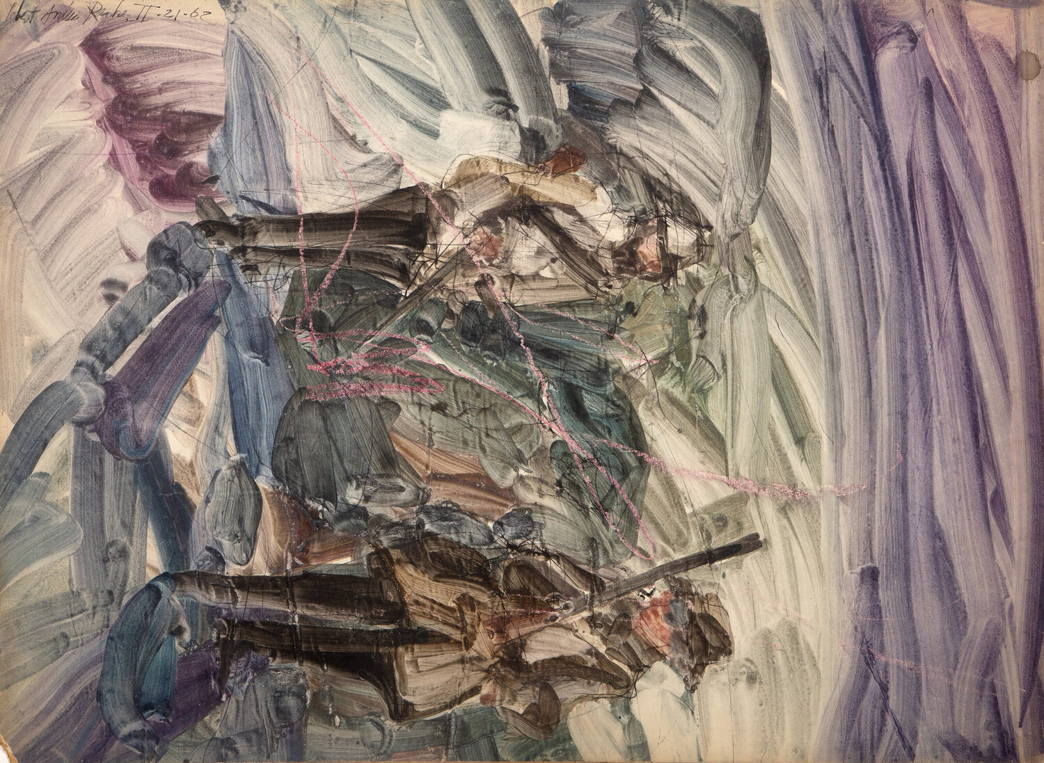 Abstract Composition Robert Andrew Parker Original painting for sale