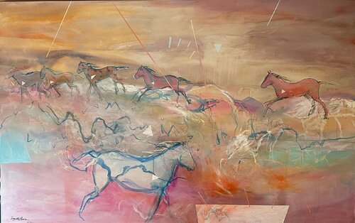 Spirit Ride by Harold E. Larsen, Painting for Sale on Singulart