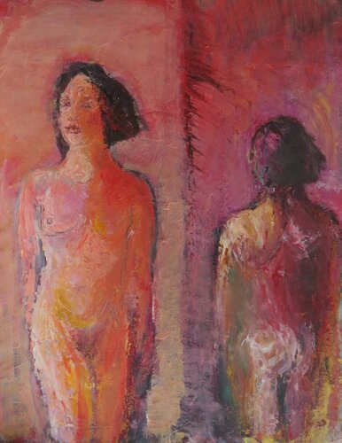 Nude and the Mirror #1  von José van Gool, Malerei kaufen auf Singulart
