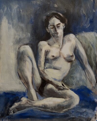 Model von José van Gool, Malerei kaufen auf Singulart