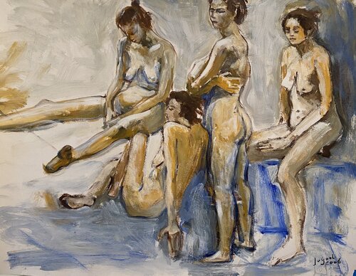 Sauna van José van Gool, Schilderij te koop op Singulart