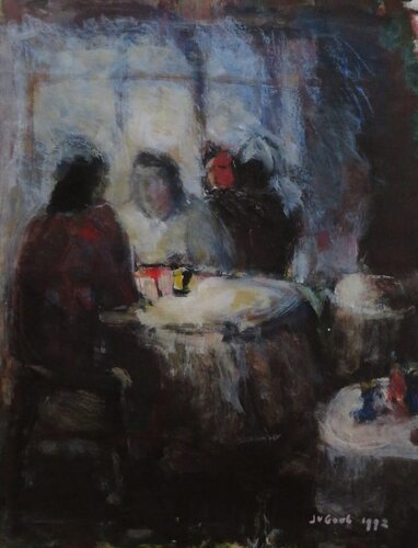Bar Scene #1  de José van Gool, Obra en papel a la venta en Singulart