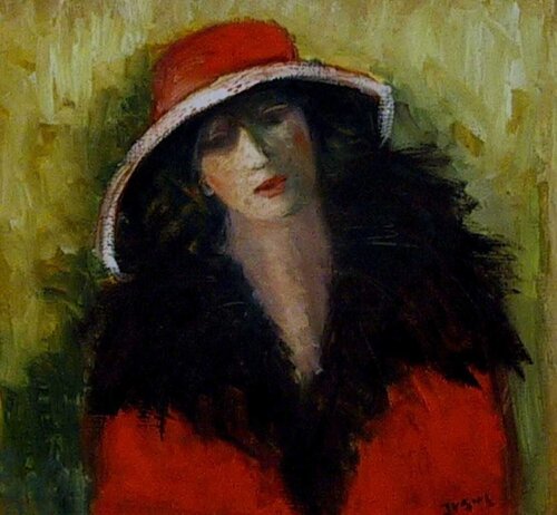 Red Hat #4 von José van Gool, Malerei kaufen auf Singulart