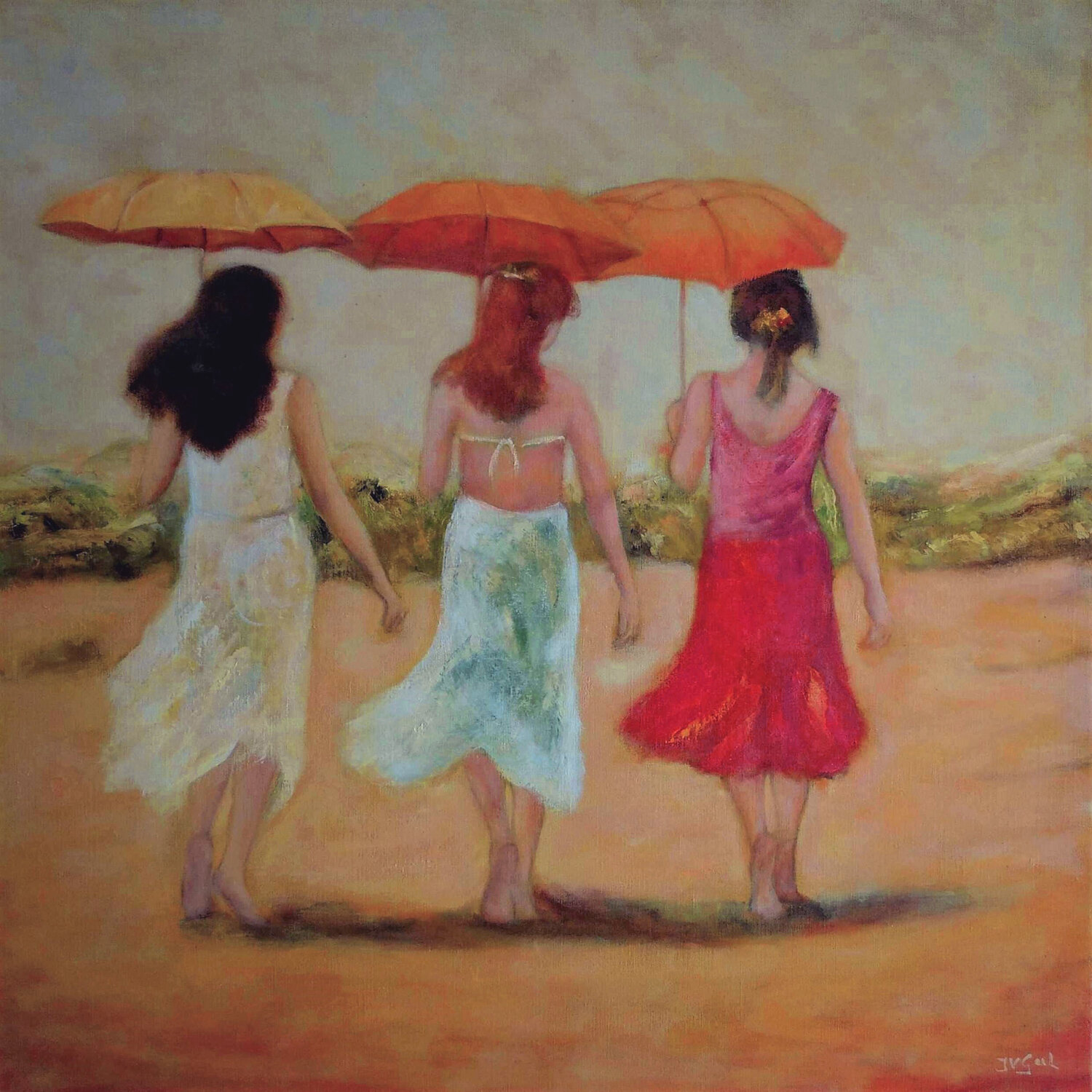 Parasols à la plage José van Gool