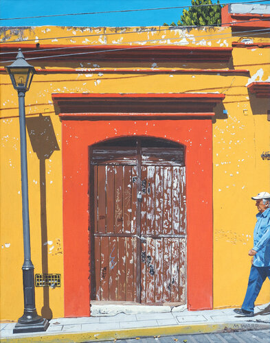 Oaxaca Door #5 de Michael Ward, Pintura a la venta en Singulart