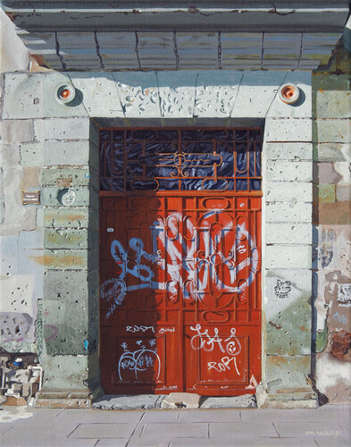 Oaxaca Door #3  di Michael Ward, Pittura in vendita su Singulart