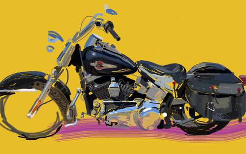 Harley  di Sherry Pollack Walker, Stampa in vendita su Singulart