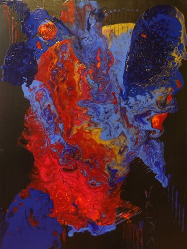 LASZIVE GEDANKEN di Valda Marina Kalous, Pittura in vendita su Singulart
