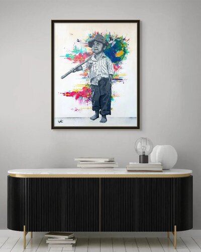 The weight upon them by Valérian Lenud de Valérian Lenud, Pintura a la venta en Singulart