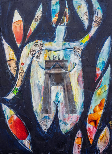Zahnfee Brandenburger Tor van Christa Baisch, Schilderij te koop op Singulart
