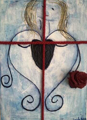 Der Tanz der Rose van Christa Baisch, Schilderij te koop op Singulart