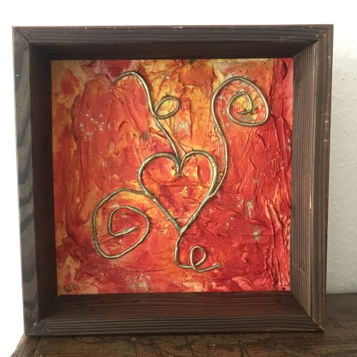 Glühender Herzenstanz van Christa Baisch, Schilderij te koop op Singulart