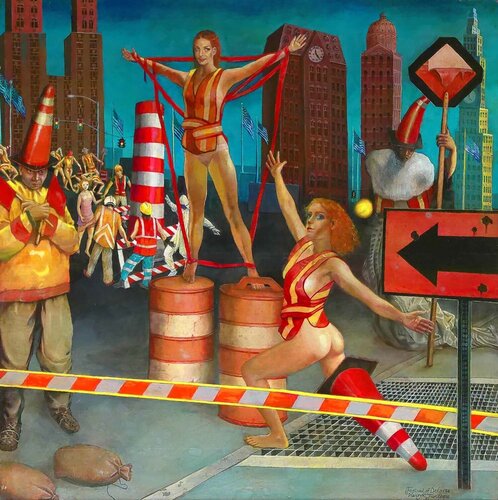 Festival of Detours von Henryk Fantazos, Malerei kaufen auf Singulart