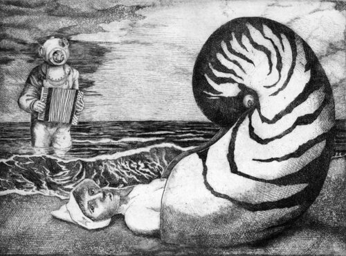 Molluscan Vespers by Henryk Fantazos, Print for Sale on Singulart