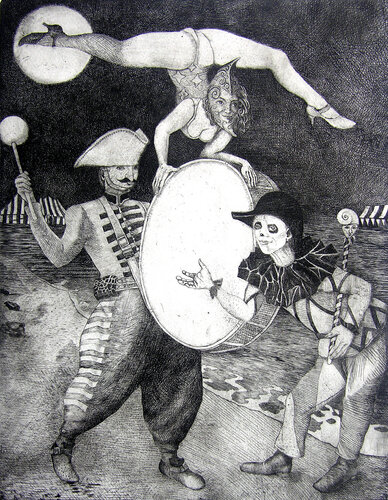 Lunar Acrobatics by Henryk Fantazos, Print for Sale on Singulart
