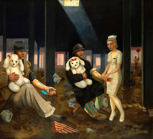 Blood for Toys par Henryk Fantazos, Peinture en vente sur Singulart