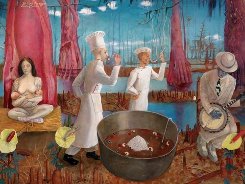 Birth of Gumbo par Henryk Fantazos, Peinture en vente sur Singulart