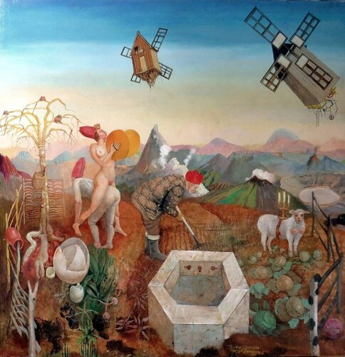 Hortus Conclusus par Henryk Fantazos, Peinture en vente sur Singulart