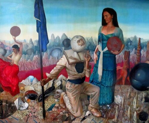 Hatchery of Planets by Henryk Fantazos, Painting for Sale on Singulart