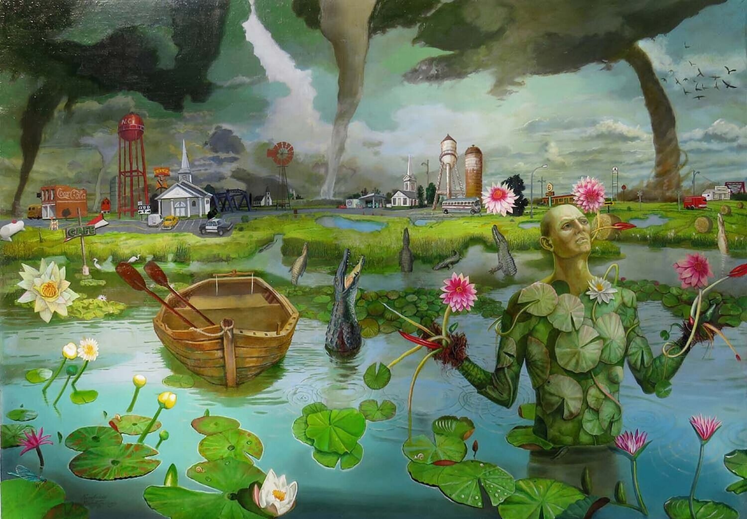 Nenufarium Henryk Fantazos Dipinto originale in vendita