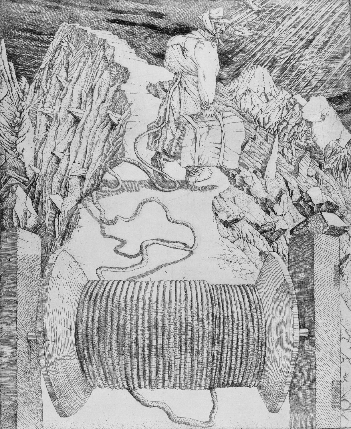 Tethered Wandering Henryk Fantazos Stampa in vendita