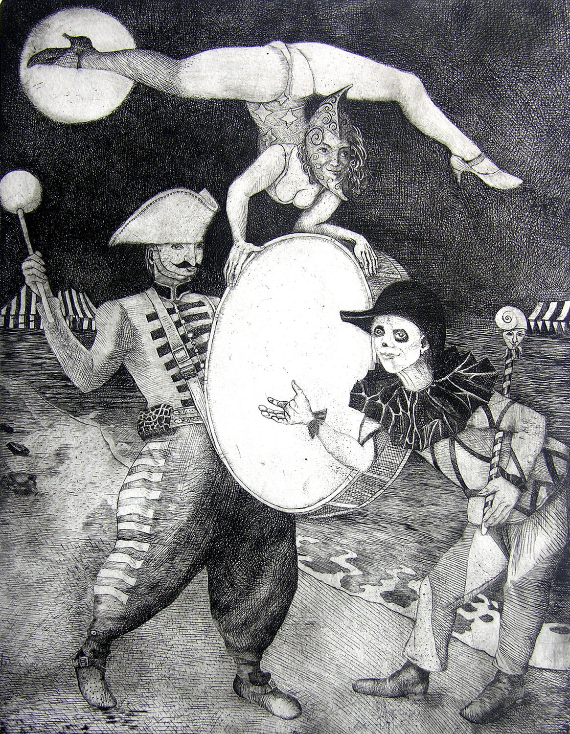 Lunar Acrobatics Henryk Fantazos Stampa in vendita