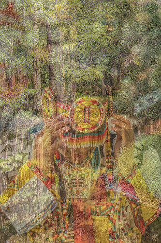 Chalk Bluff Warrior di Richard Mathis, Fotografia in vendita su Singulart