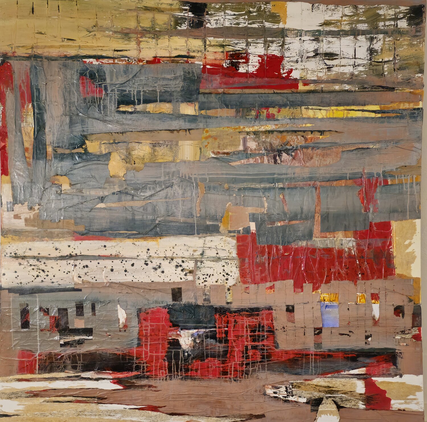 Coposizione di carta e colori Claudio Ricciolini Originalgemälde zu verkaufen