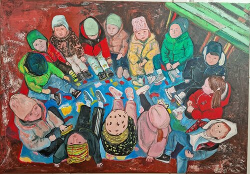 We love you de Liliana Georgeta Barna, Pintura a la venta en Singulart