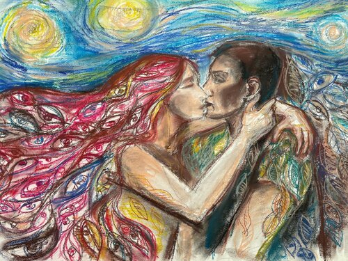 The Kiss von Liliana Georgeta Barna, Malerei kaufen auf Singulart