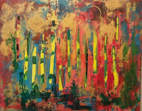Fantastic forest van Liliana Georgeta Barna, Schilderij te koop op Singulart