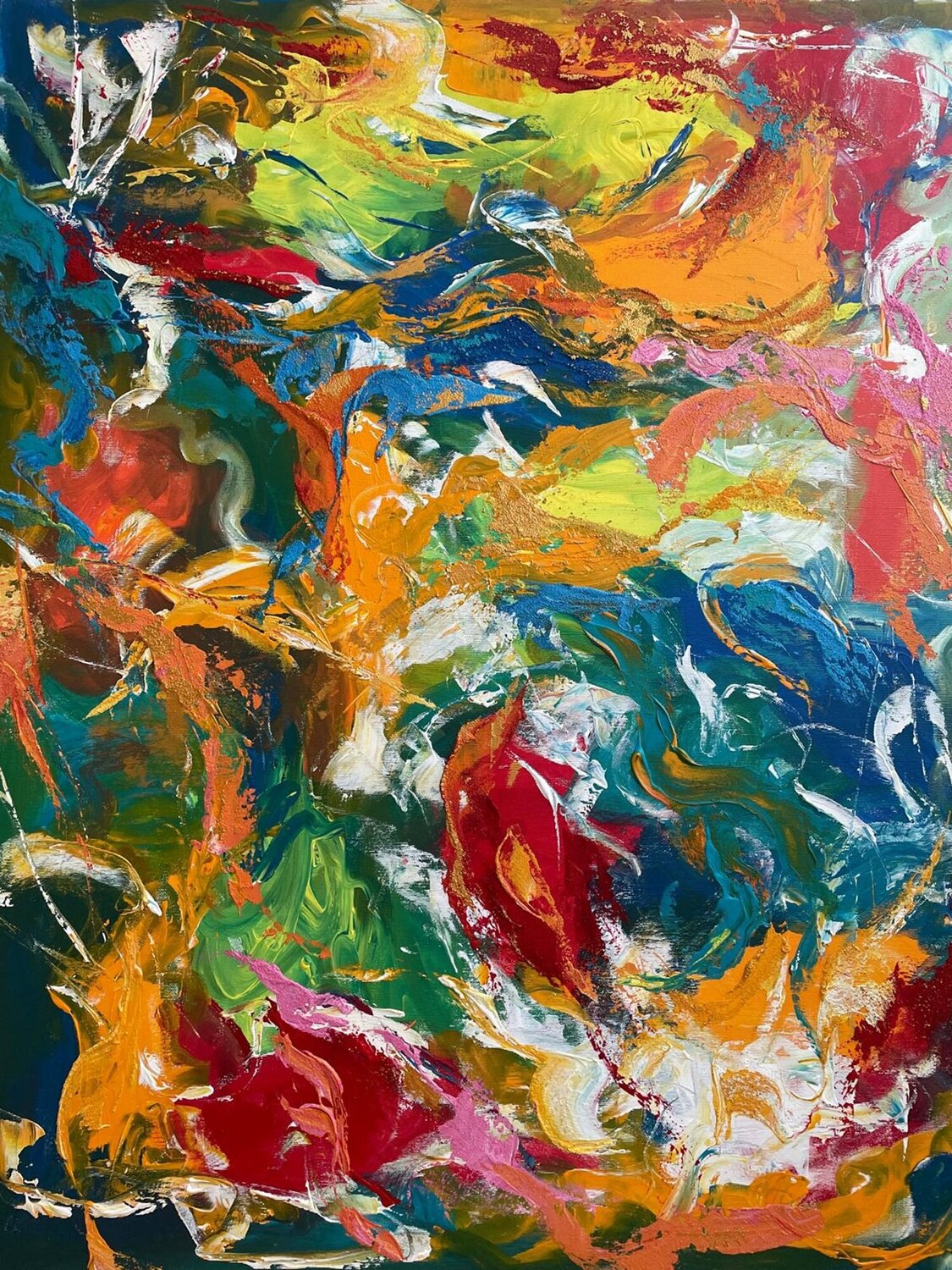 Vortex of Color Liliana Georgeta Barna Originalgemälde zu verkaufen
