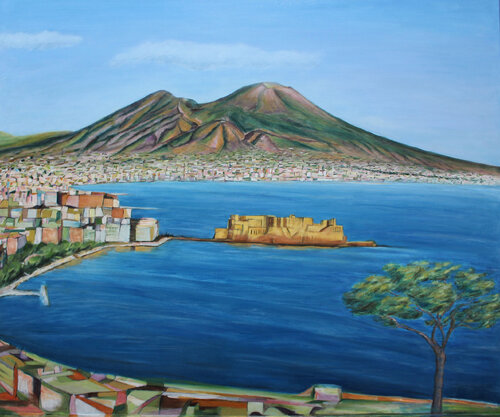 O' Vesuvio de DANIELA CARAVITA, Pintura a la venta en Singulart