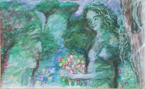 Dante e Matelda de DANIELA CARAVITA, Pintura a la venta en Singulart