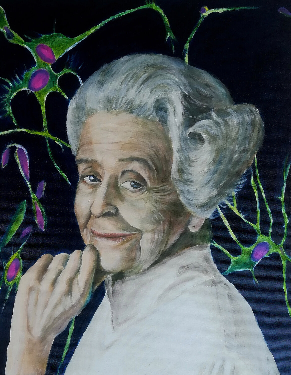 I nervi di Rita Levi Montalcini DANIELA CARAVITA Origineel schilderij te koop