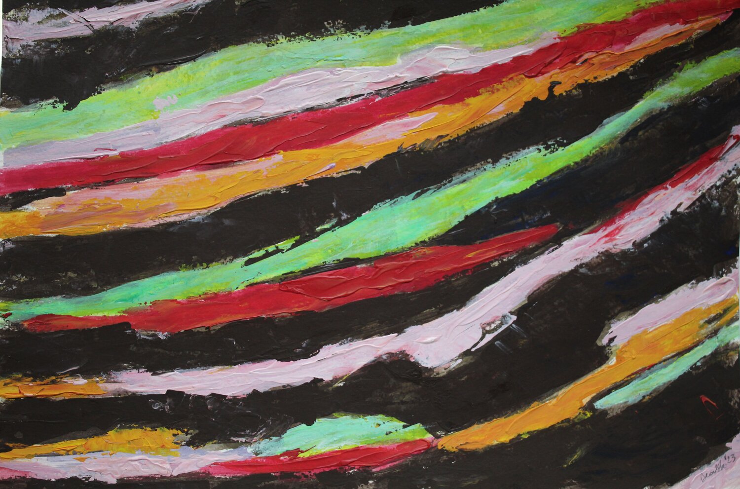 Rainbow DANIELA CARAVITA Originalgemälde zu verkaufen