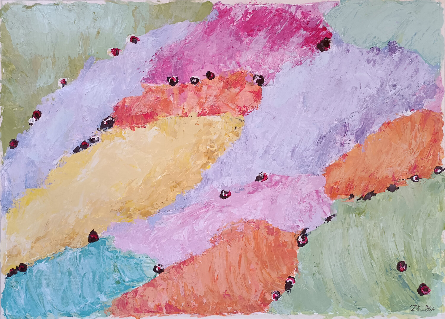 Lieto presagio DANIELA CARAVITA Pintura original en venta