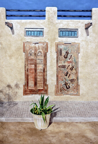 Castle door by Atif Aleem, Painting for Sale on Singulart