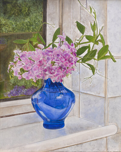 Sweet Peas by Atif Aleem, Painting for Sale on Singulart