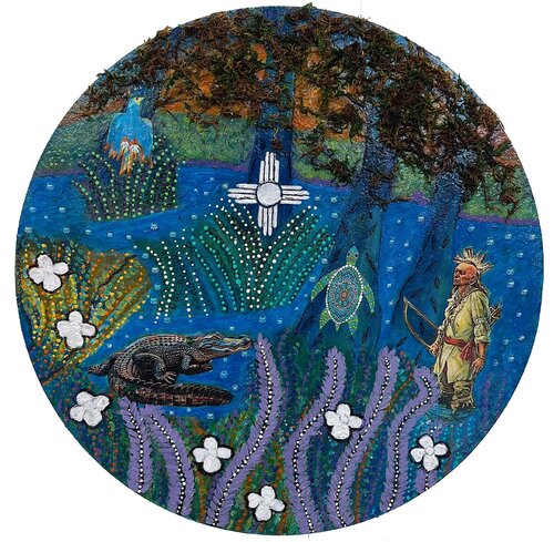 Lumbee Swamp Hunting by Joan Blackwell, Other Media for Sale on Singulart