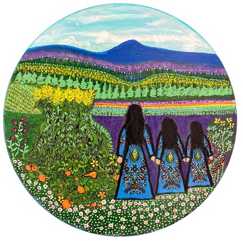 Three Sisters Garden di Joan Blackwell, Altri media in vendita su Singulart