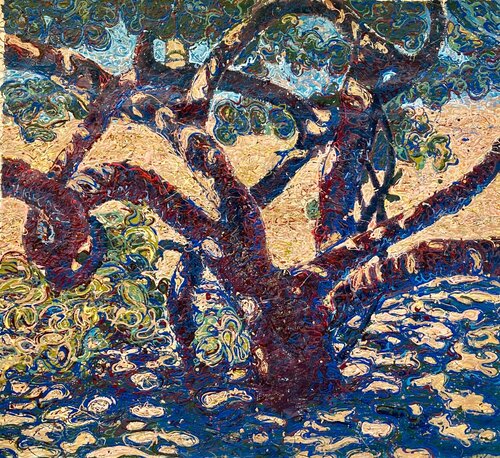 Nevis Tree and Light par Arthur Jedson Smalley, Peinture en vente sur Singulart